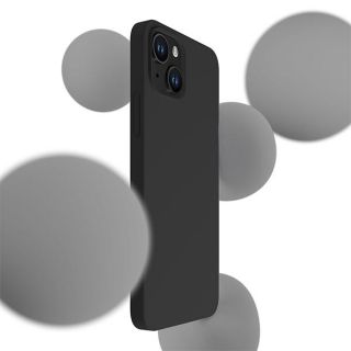 3mk Silicone iPhone 13 mini ütésálló szilikon hátlap tok - fekete