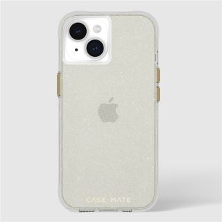 Case Mate Sheer Crystal iPhone 15 szilikon hátlap tok - Csillámos Arany