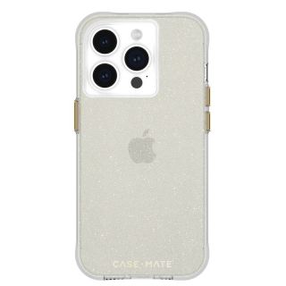 Case Mate Sheer Crystal iPhone 15 Pro szilikon hátlap tok - Csillámos Arany