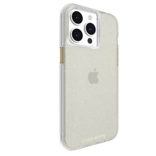 Case Mate Sheer Crystal iPhone 15 Pro Max szilikon hátlap tok - Csillámos Arany