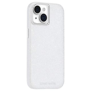 Case Mate Shimmer MagSafe iPhone 15 szilikon hátlap tok - Csillámos Fehér