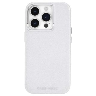 Case Mate Shimmer MagSafe iPhone 15 Pro szilikon hátlap tok - Csillámos Fehér