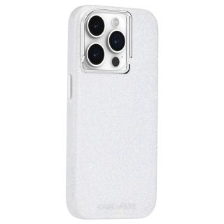 Case Mate Shimmer MagSafe iPhone 15 Pro szilikon hátlap tok - Csillámos Fehér