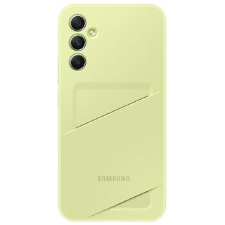 Samsung EF-OA346TGEGWW Samsung Galaxy A34 5G szilikon hátlap tok + kártyatartó - sárga