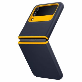 Caseology NanoPop Samsung Galaxy Z Flip 4 kemény tok - kék/ sárga