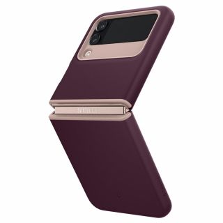 Caseology NanoPop Samsung Galaxy Z Flip 4 hátlap tok - burgundi