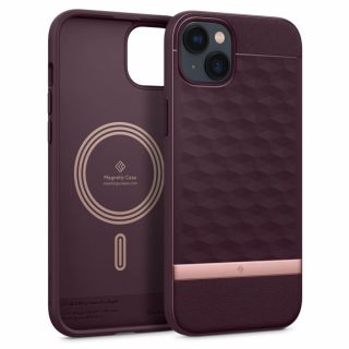 Caseology Parallax MagSafe iPhone 14 kemény szilikon tok - burgundy