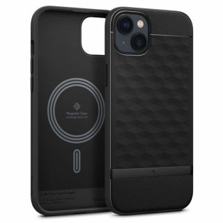 Caseology Parallax MagSafe iPhone 14 kemény szilikon tok - fekete