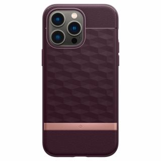 Caseology Parallax MagSafe iPhone 14 Pro kemény szilikon tok - burgundy