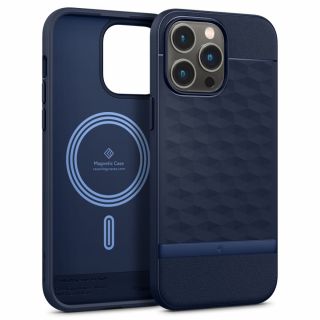 Caseology Parallax MagSafe iPhone 14 Pro kemény szilikon tok - kék