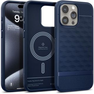 Caseology Parallax Mag MagSafe iPhone 15 Pro szilikon hátlap tok - kék