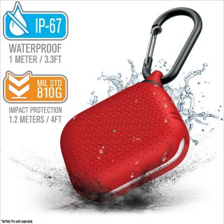 Catalyst Waterproof Premium Apple AirPods Pro vízálló tok - piros