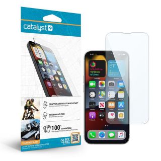 A Catalyst iPhone 13 mini kijelzővédő üvegfólia kompatibilis a Catalyst vízálló tokkal.