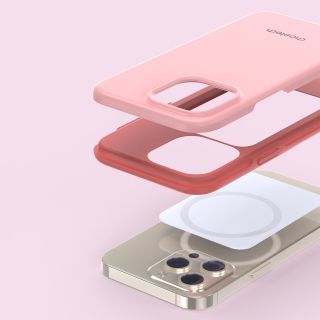 Choetech PC0114 MagSafe iPhone 13 Pro Max kemény hátlap tok - rózsaszín