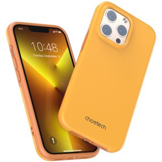 Choetech PC0114 MagSafe iPhone 13 Pro Max kemény hátlap tok - narancssárga