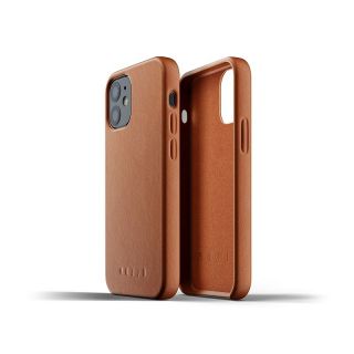 Mujjo Leather Apple iPhone 12 mini bőr hátlap tok- barna