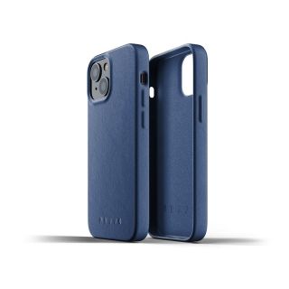 A Mujjo iPhone 13 mini bőr tok kék árnyalatban is elérhető, mindennapi mechanikai védelmet biztosító, elegáns kiegészítő.