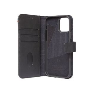 Decoded 2in1 Wallet iPhone 12 / 12 Pro kinyitható bőr tok - fekete