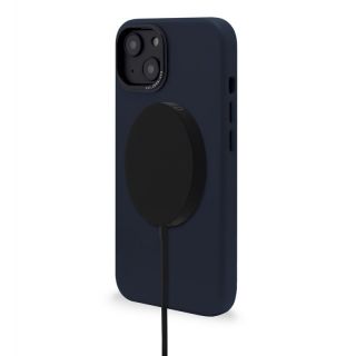 Decoded BackCover MagSafe iPhone 14 bőr hátlap tok - sötétkék