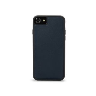 Decoded Leather Detachable Wallet iPhone SE (2022/2020) / 8 / 7 kinyitható bőr tok - sötétkék