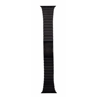 Devia Elegant Link Bracelet Apple Watch 45mm / 44mm / 42mm / Ultra 49mm láncszemes fém szíj - fekete