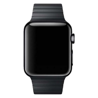 Devia Elegant Link Bracelet Apple Watch 41mm / 40mm / 38mm láncszemes fém szíj - fekete