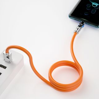 Dudao L24CL Lightning - USB-C kábel 30W 1m - narancssárga