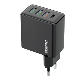 Dudao A5H (3x USB-A + USB-C) hálózati töltő 20W Power Delivery QC 3.0 - fekete
