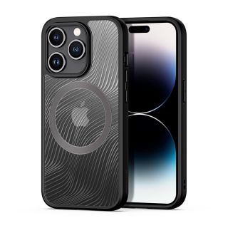 DuxDucis Aimo Mag MagSafe iPhone 15 Pro kemény hátlap tok - fekete/fehér