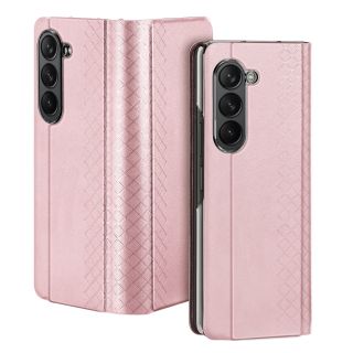 Dux Ducis Bril Samsung Galaxy Z Fold 5 bőr hátlap tok - rózsaszín