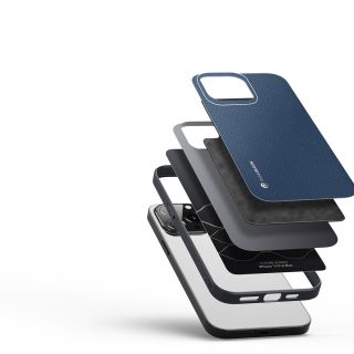 DuxDucis Fino iPhone 14 Pro hátlap tok - kék