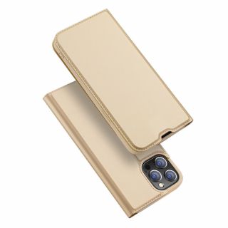 DuxDucis SkinPro iPhone 13 Pro Max kinyitható tok - arany