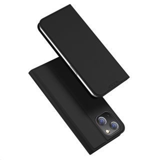 DuxDucis Skin Pro iPhone 15 kinyitható bőr tok - fekete
