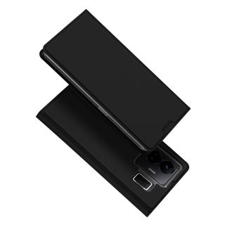 DuxDucis Skin Pro Realme GT Neo 5 / Realme GT3 kinyitható bőr tok - fekete