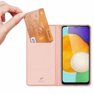 DuxDucis SkinPro Samsung Galaxy A13 5G kinyitható tok - rózsaszín