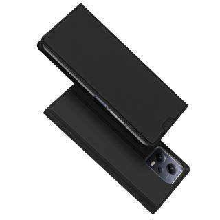 DuxDucis Skin Pro Xiaomi Redmi Note 12 5G / Poco X5 5G kinyitható bőr tok - fekete