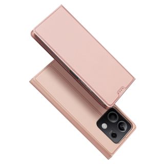 Dux Ducis Skin Pro Xiaomi Redmi Note 13 5G kinyitható bőr tok - rózsaszín