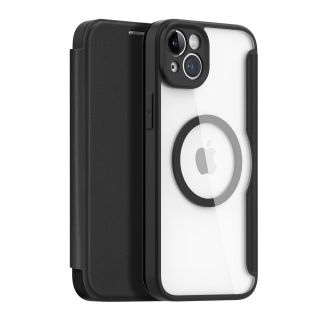 DuxDucis Skin X Pro MagSafe iPhone 14 Plus kinyitható ütésálló tok - fekete