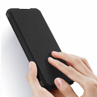 DuxDucis Skin X Samsung Galaxy A72 4G kinyitható tok lezáró mágnessel - fekete