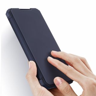 DuxDucis Skin X Samsung Galaxy A72 4G kinyitható tok lezáró mágnessel - kék