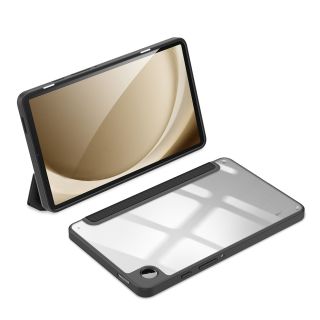 Dux Ducis Toby Samsung Galaxy Tab A9 kinyitható bőr tok ceruzatartóval - fekete