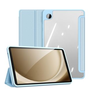 Dux Ducis Toby Samsung Galaxy Tab A9 kinyitható bőr tok ceruzatartóval - rózsaszín
