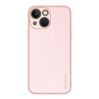DuxDucis Yolo iPhone 14 Plus bőr hátlap tok - rózsaszín