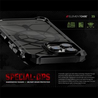 Element Case Special Ops X5 MagSafe iPhone 14 Plus ütésálló kemény hátlap tok - fekete