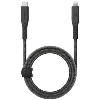 Energea Flow C94 Lightning - USB-C kábel 60W 3A PD 1,5m - fekete