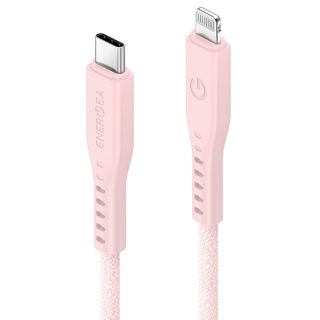 Energea Flow C94 Lightning - USB-C kábel 60W 3A PD 1,5m - rózsaszín