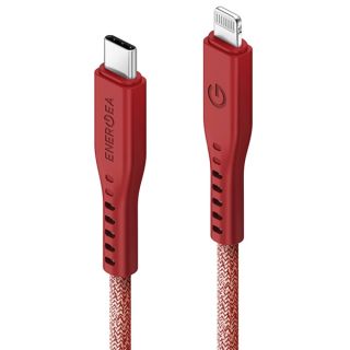 Energea Flow C94 Lightning - USB-C kábel 60W 3A PD 1,5m - piros