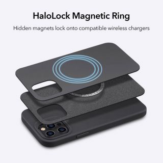ESR Cloud Halolock iPhone 12 Pro Max mágneses szilikon tok - fekete