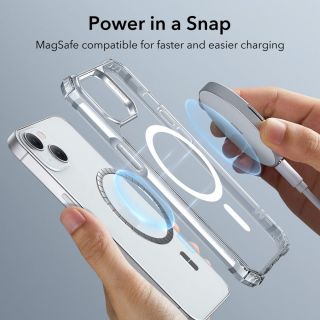 ESR Air Armor HaloLock MagSafe iPhone 14 Pro Max ütésálló hátlap tok - átlátszó