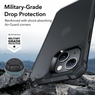 ESR Air Armor iPhone 14 / 13 ütésálló hátlap tok - fekete